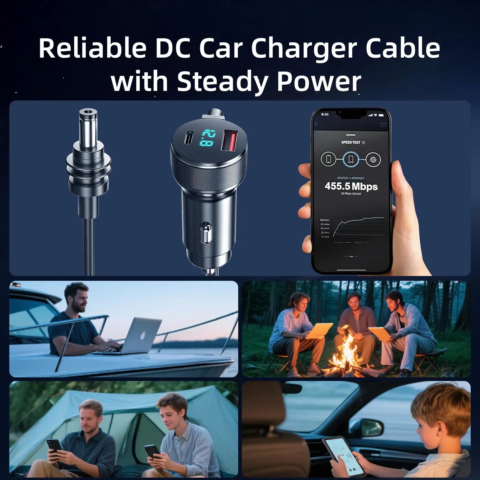 3-in-1 Starlink Mini Cable 3M/5M High Speed Charging USB C/USB A