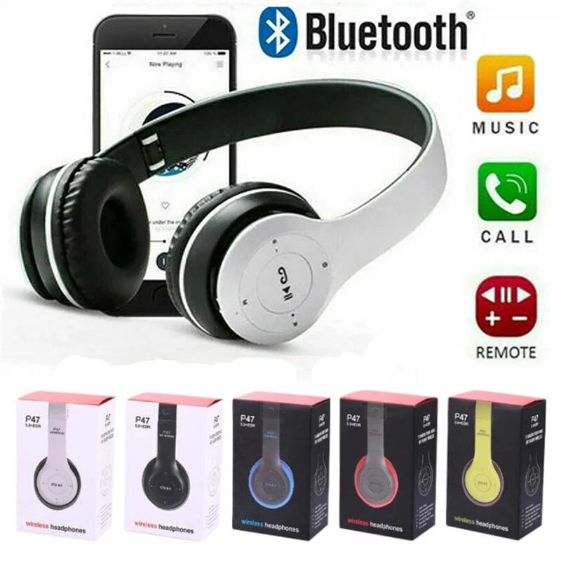 Handsfree Wireless Headphones Noise Canceling Headphone Earphone P47