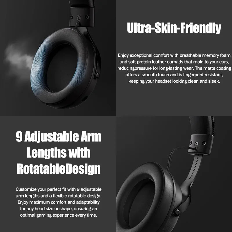 MCHOSE V9 pro E-Sports Headset with Microphone Tri-Mode Gaming USB
