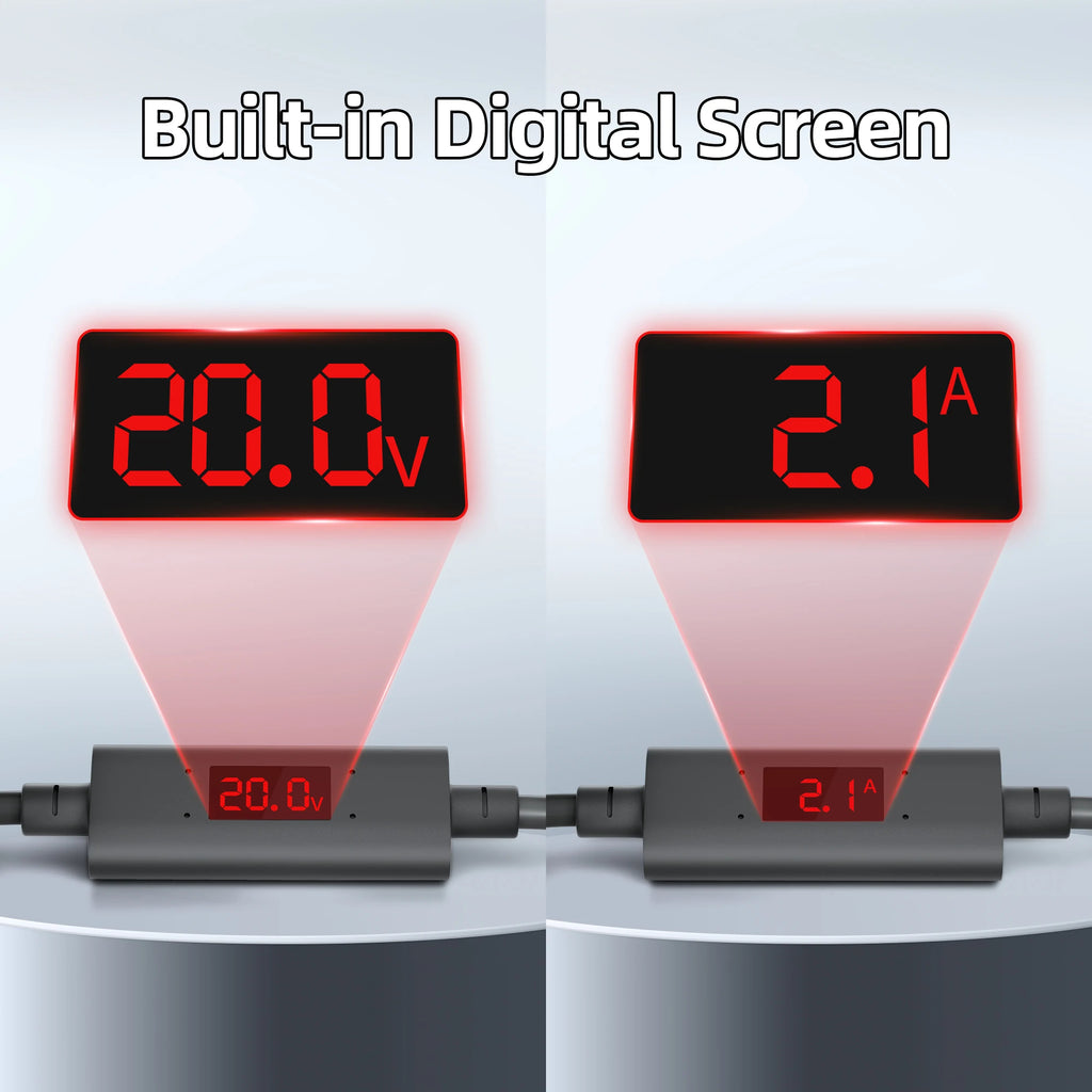 Starlink Mini Extension Cable with Current and Voltage Digital Display