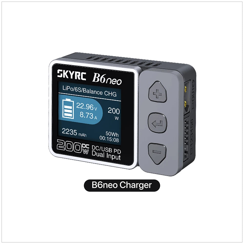 SkyRC B6 neo Smart Charger DC 200W PD 80W LiPo Battery Balance Charger