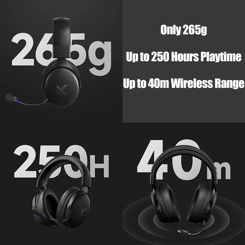 MCHOSE V9 pro E-Sports Headset with Microphone Tri-Mode Gaming USB