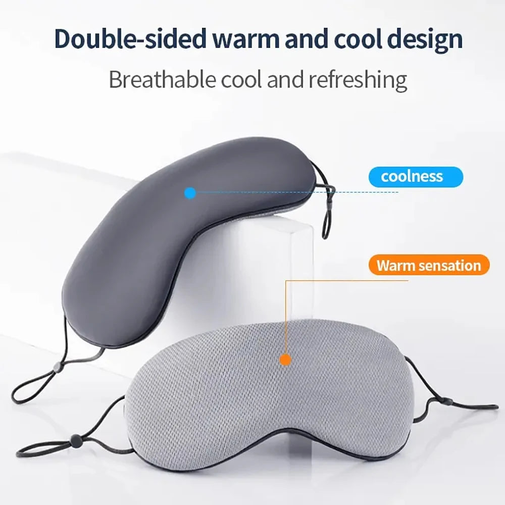 Sleeping Mask Ice Silk Warm And Cool Dual Use Eye Mask Adjustable