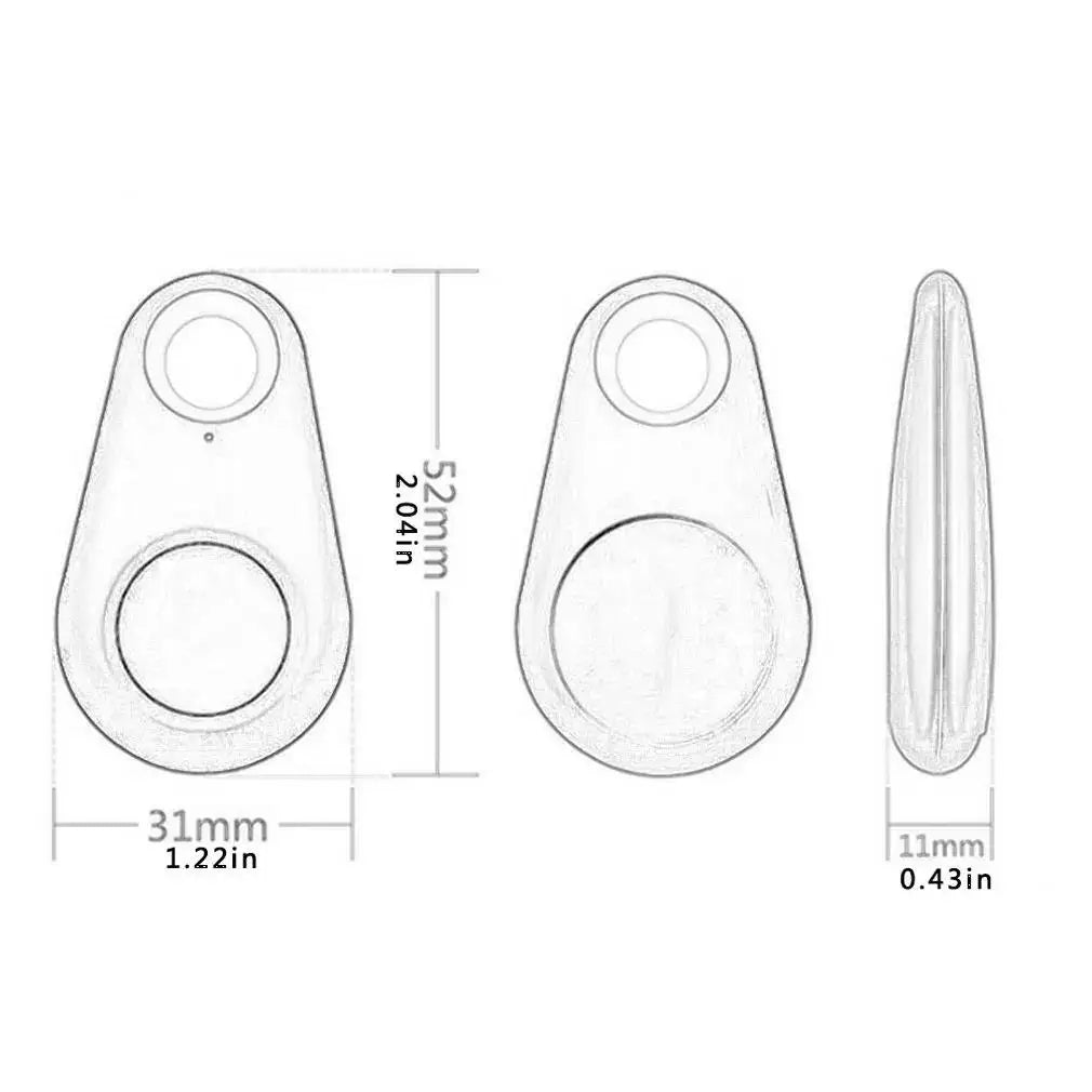 1-5pcs Wireless Mini GPS Tracker Anti-lost Alarm Key Child Bag Wallet