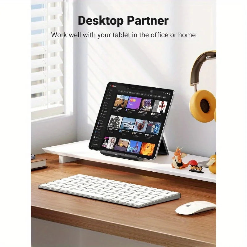 Adjustable Portable Tablet & Phone Stand - Foldable Desktop Dock with