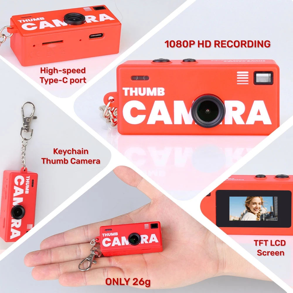 Magecam Digital Camera 0.96 Inch Keychain Camera Retro Support Memory