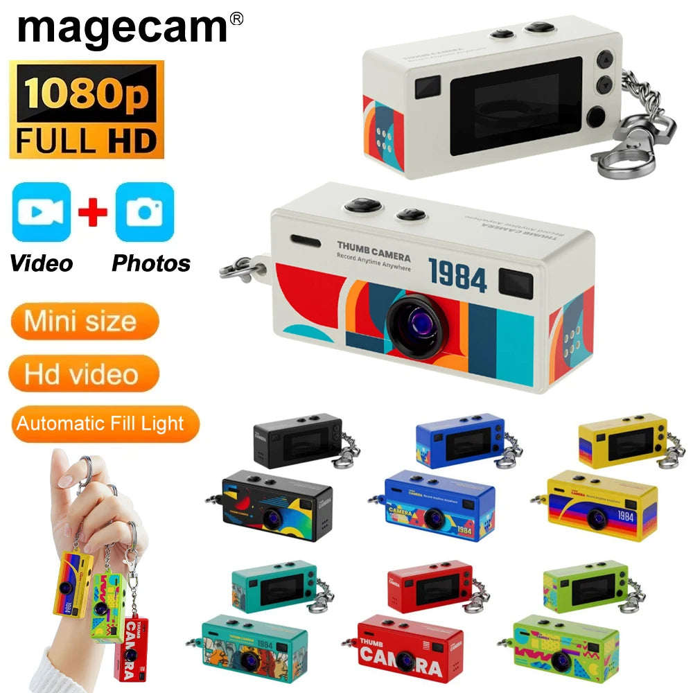 Magecam Digital Camera 0.96 Inch Keychain Camera Retro Support Memory
