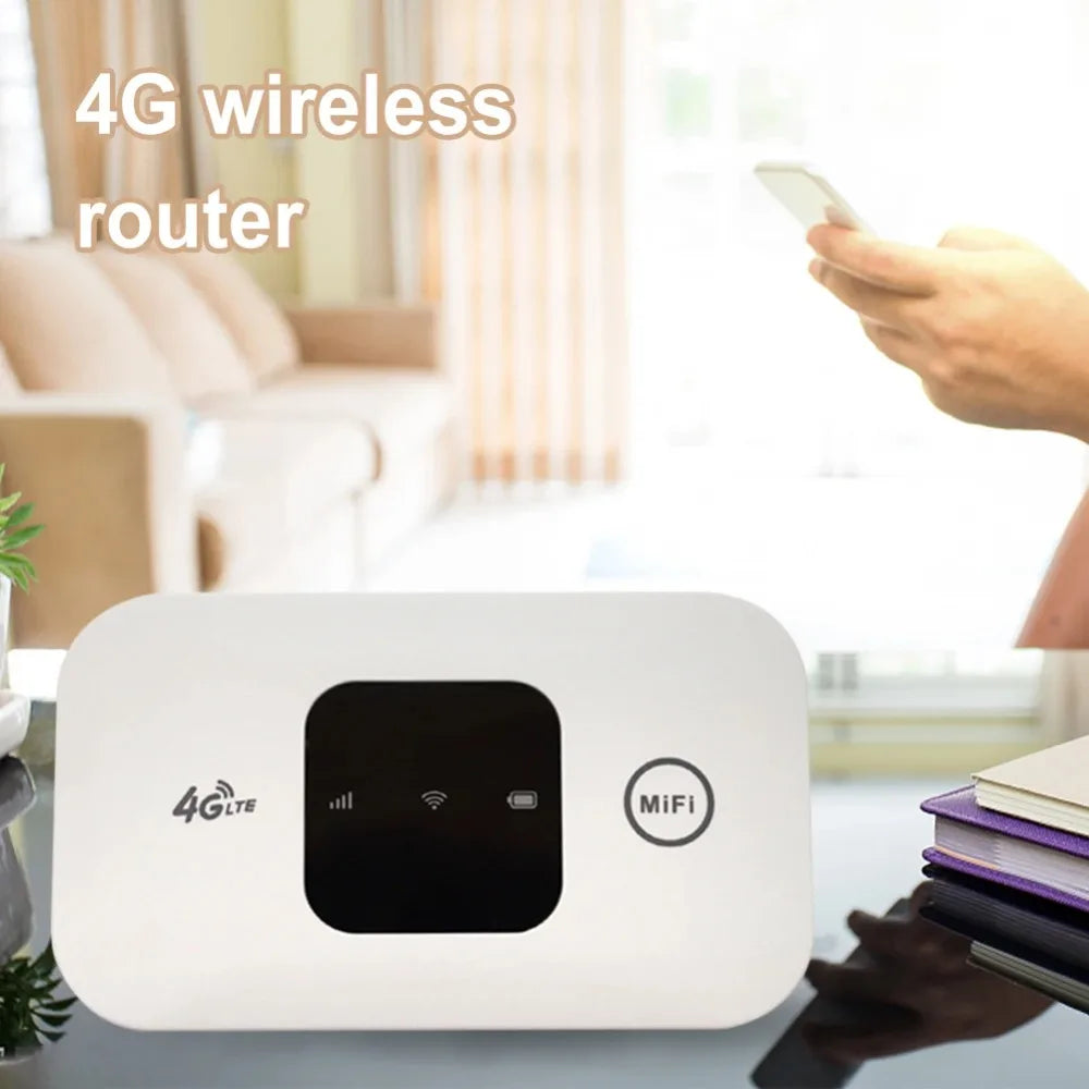 4G Lte Router Wireless Wifi 2100mAh Mobile Hotspot with SIM Card Slot