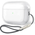 Clear Soft TPU Earphone Case with Lanyard Strap for Airpods Pro 2 2022