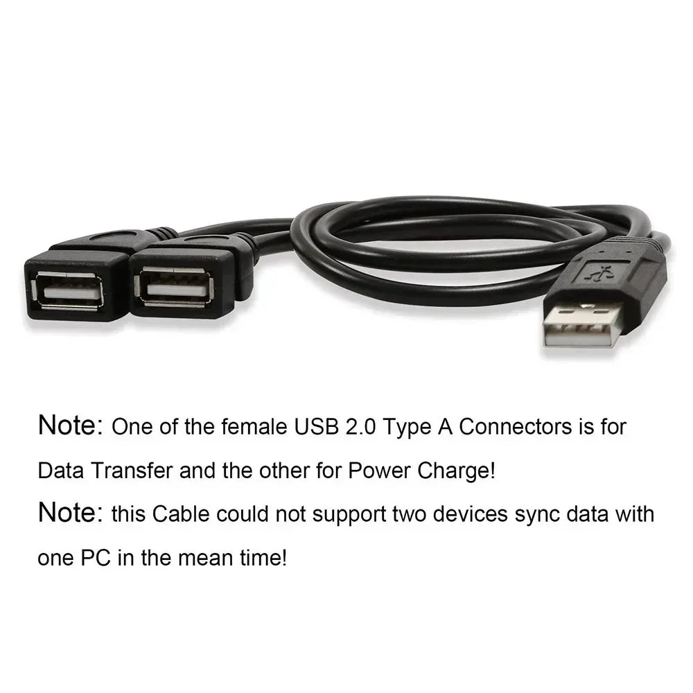Universal USB 3.0 2.0 Male To Dual USB 3.0 Female Jack Splitter 2 Port