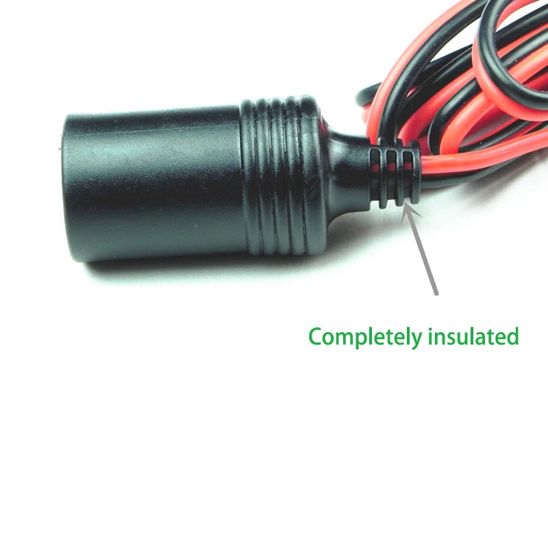 Car Battery Terminal Clip-on Cigarette Lighter Power Socket Adaptor