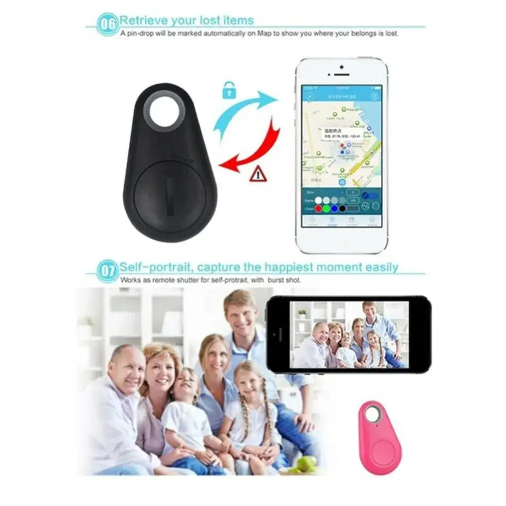 1-5pcs Wireless Mini GPS Tracker Anti-lost Alarm Key Child Bag Wallet