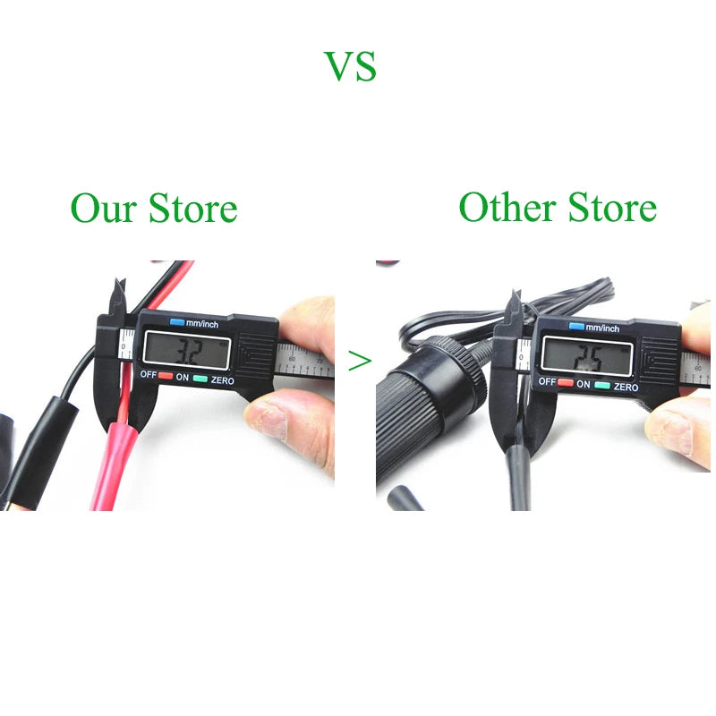 Car Battery Terminal Clip-on Cigarette Lighter Power Socket Adaptor