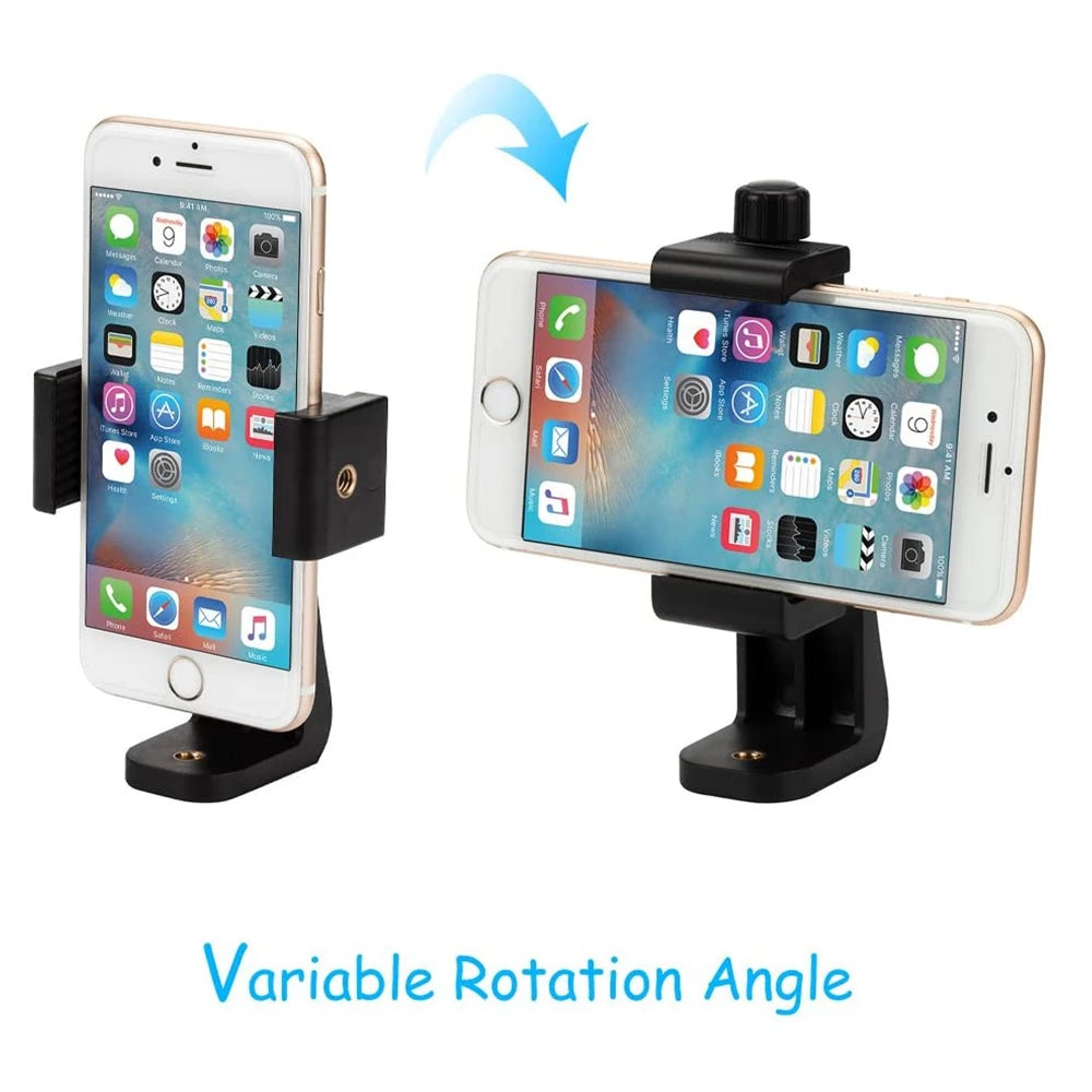 Tripod Mount Universal 360 Degree Mobile Phone Clip Compatible With