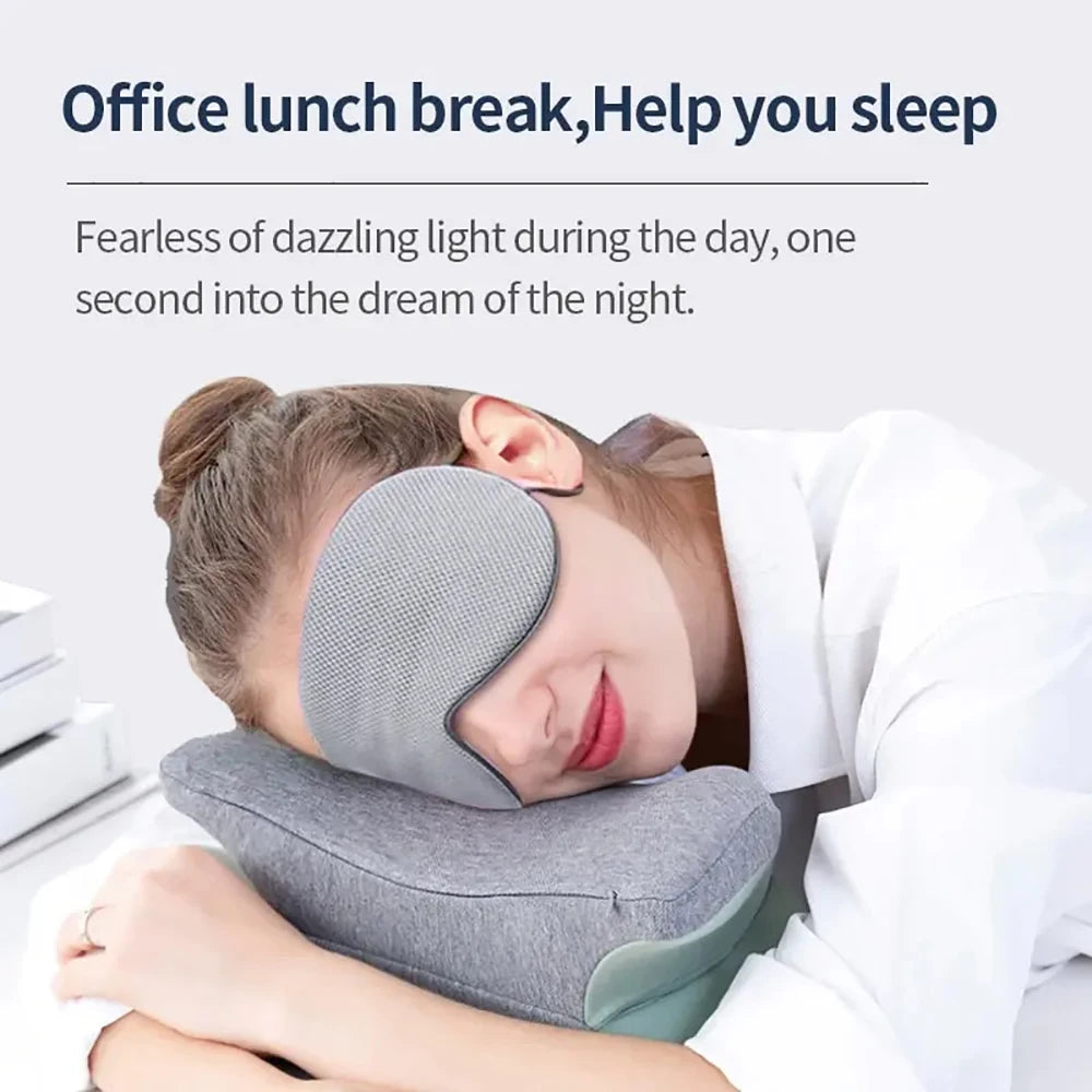 Sleeping Mask Ice Silk Warm And Cool Dual Use Eye Mask Adjustable