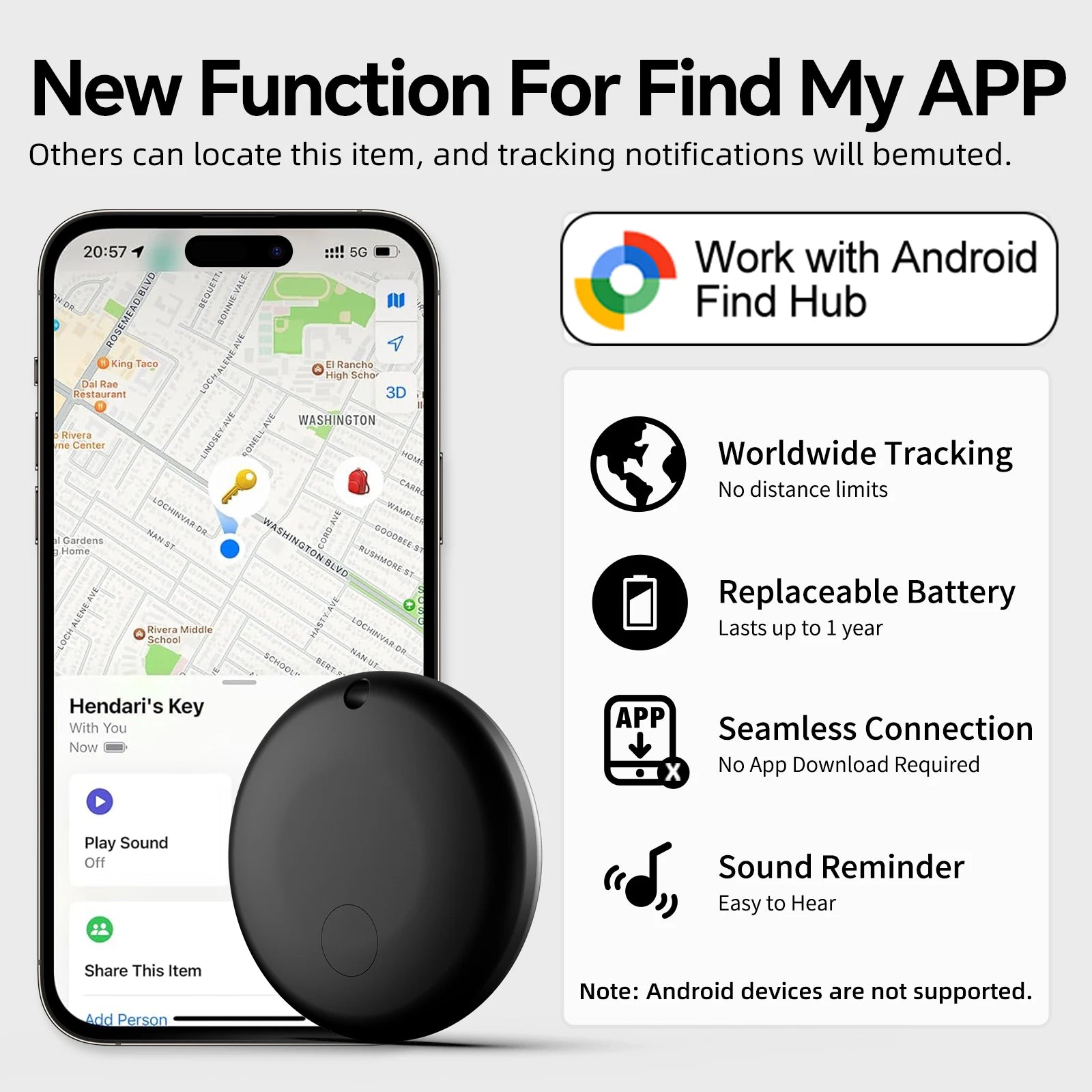 Mini Tag Gps Tracker Android Google Find My Gps Locator Air Tag Car