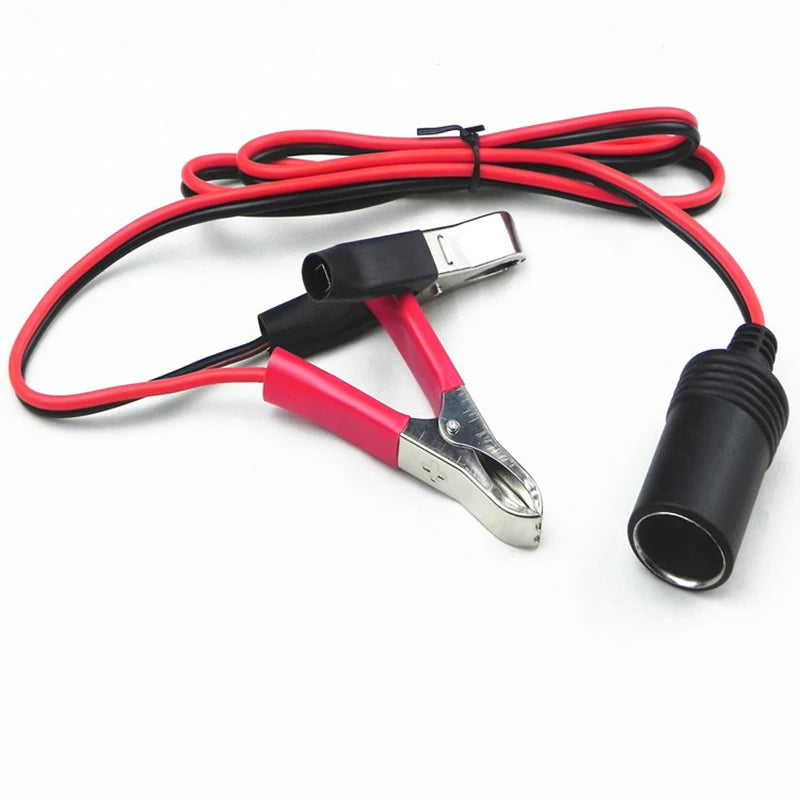 Car Battery Terminal Clip-on Cigarette Lighter Power Socket Adaptor
