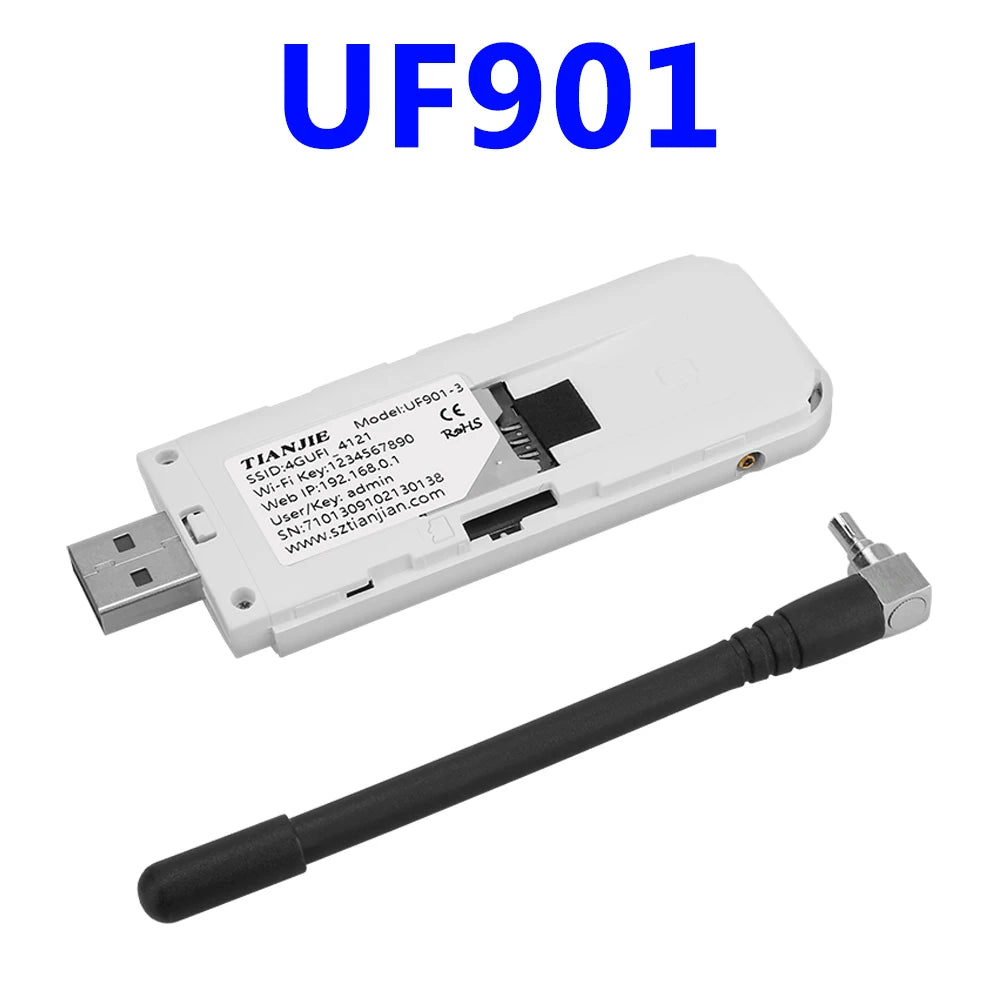 TIANJIE 4G LTE Wifi Router USB Portable Modem With Hotspot 100&300Mbps
