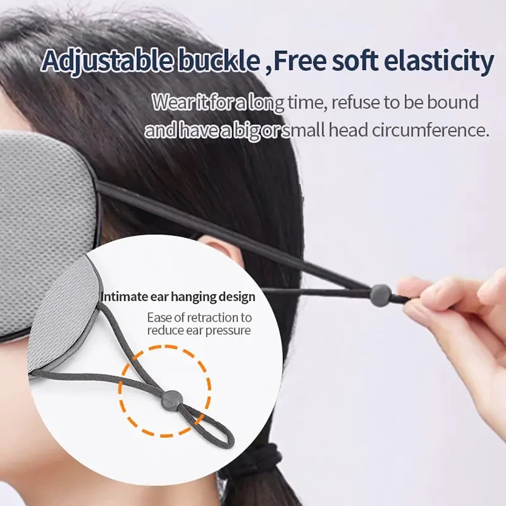 Sleeping Mask Ice Silk Warm And Cool Dual Use Eye Mask Adjustable