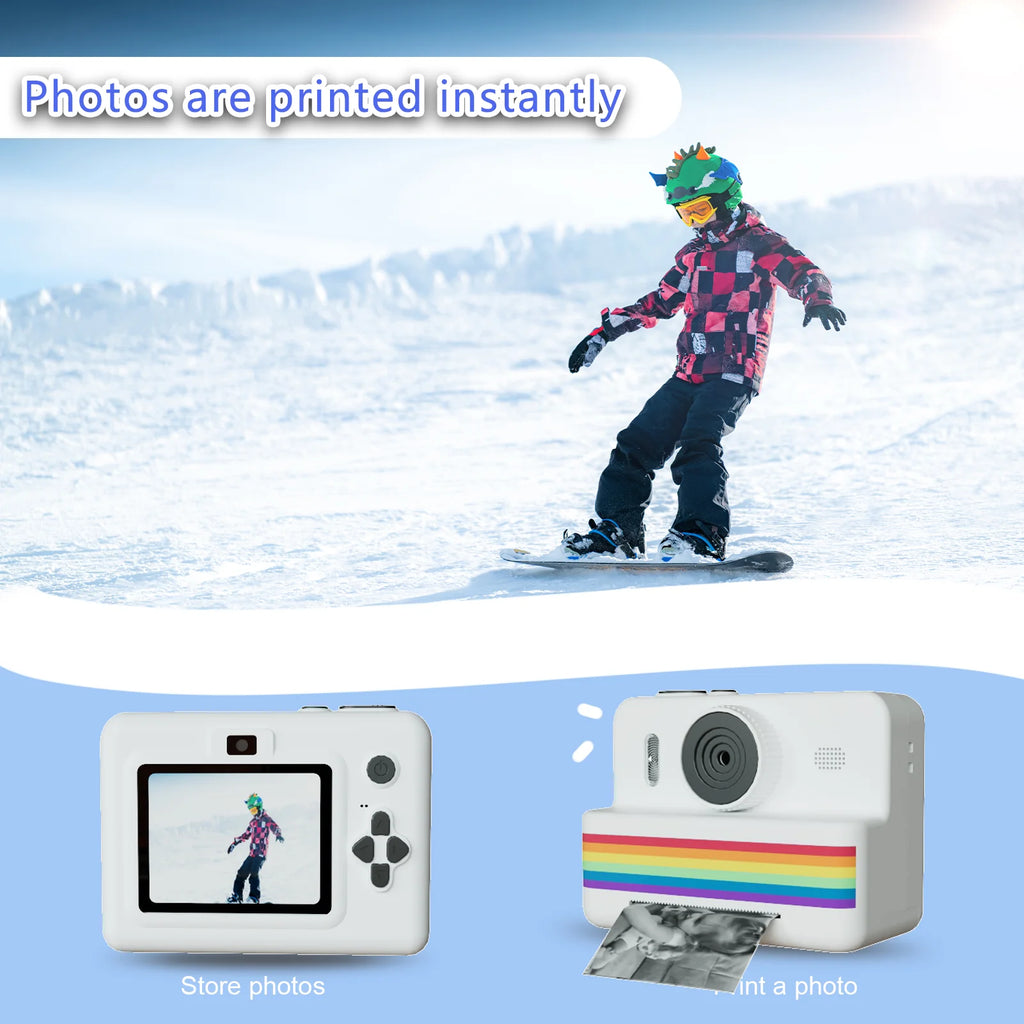 kids instants camera with 32GB memory card&color pencil, dual cameras,
