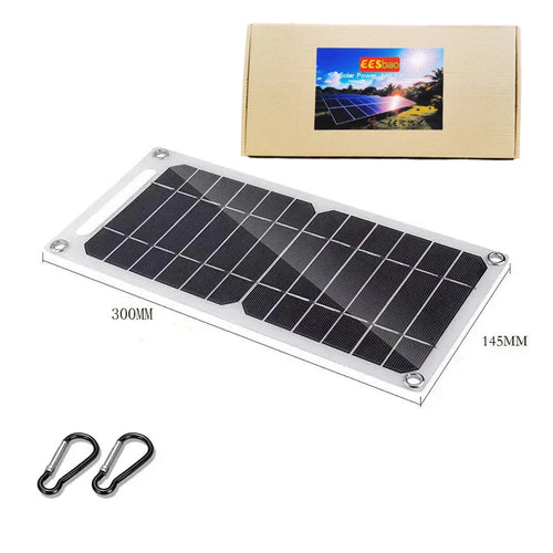 2W-15W Solar Charger Portable W/USB-C Fast Charging for IPhone Samsung