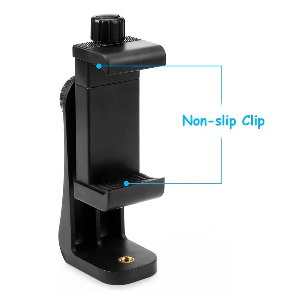 Tripod Mount Universal 360 Degree Mobile Phone Clip Compatible With