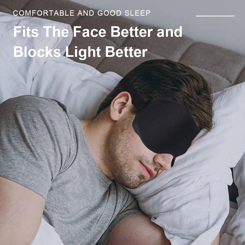 3D Sleeping Mask Block Out Light Soft Padded Sleep Mask For Eyes