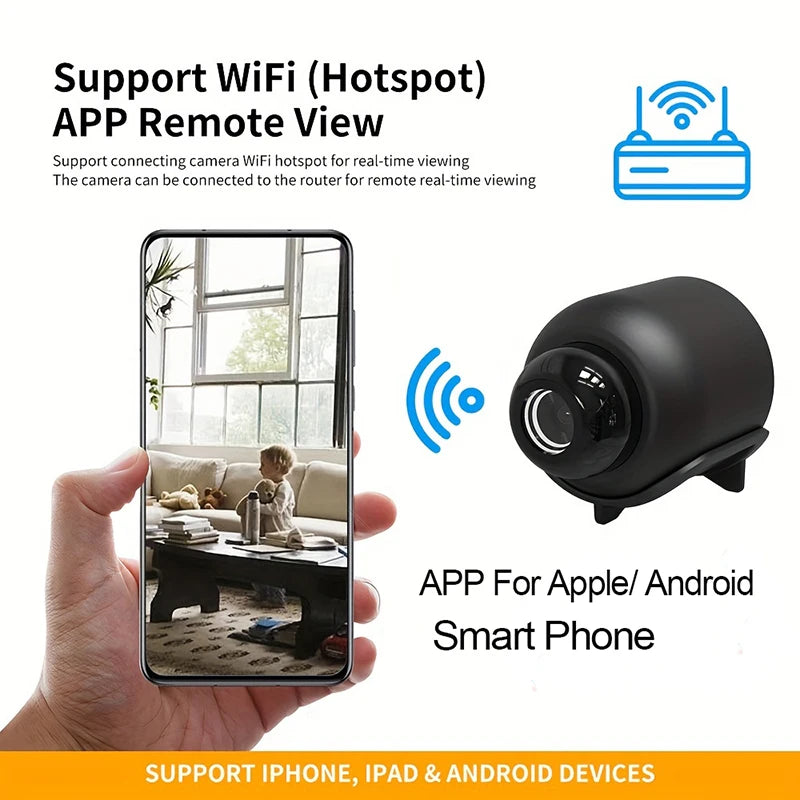 New X5 Mini Camera 1080P Clear Night Vision Lightweight Portable