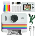 kids instants camera with 32GB memory card&color pencil, dual cameras,