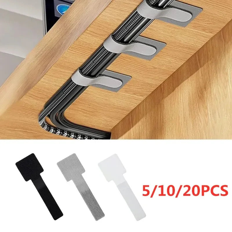 20/10/5PCS Releasable Cable Organizer Ties Mouse Earphones Wire