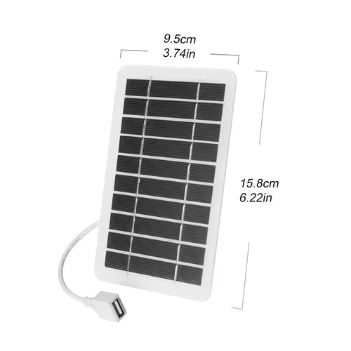 2W-15W Solar Charger Portable W/USB-C Fast Charging for IPhone Samsung