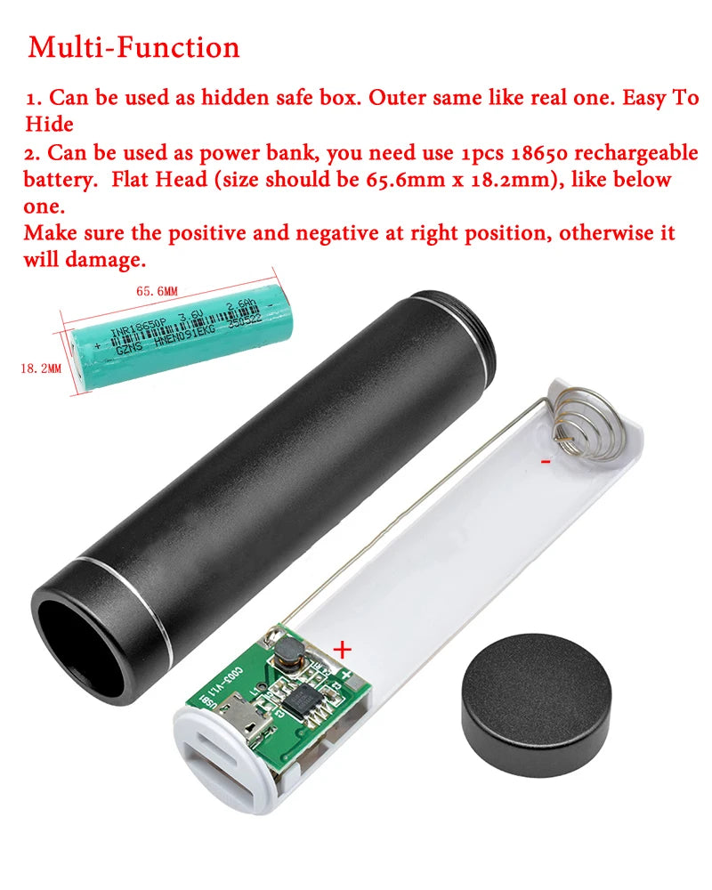 Creative Sight Secret Hidden Storage Compartment Fake Mini Power Bank