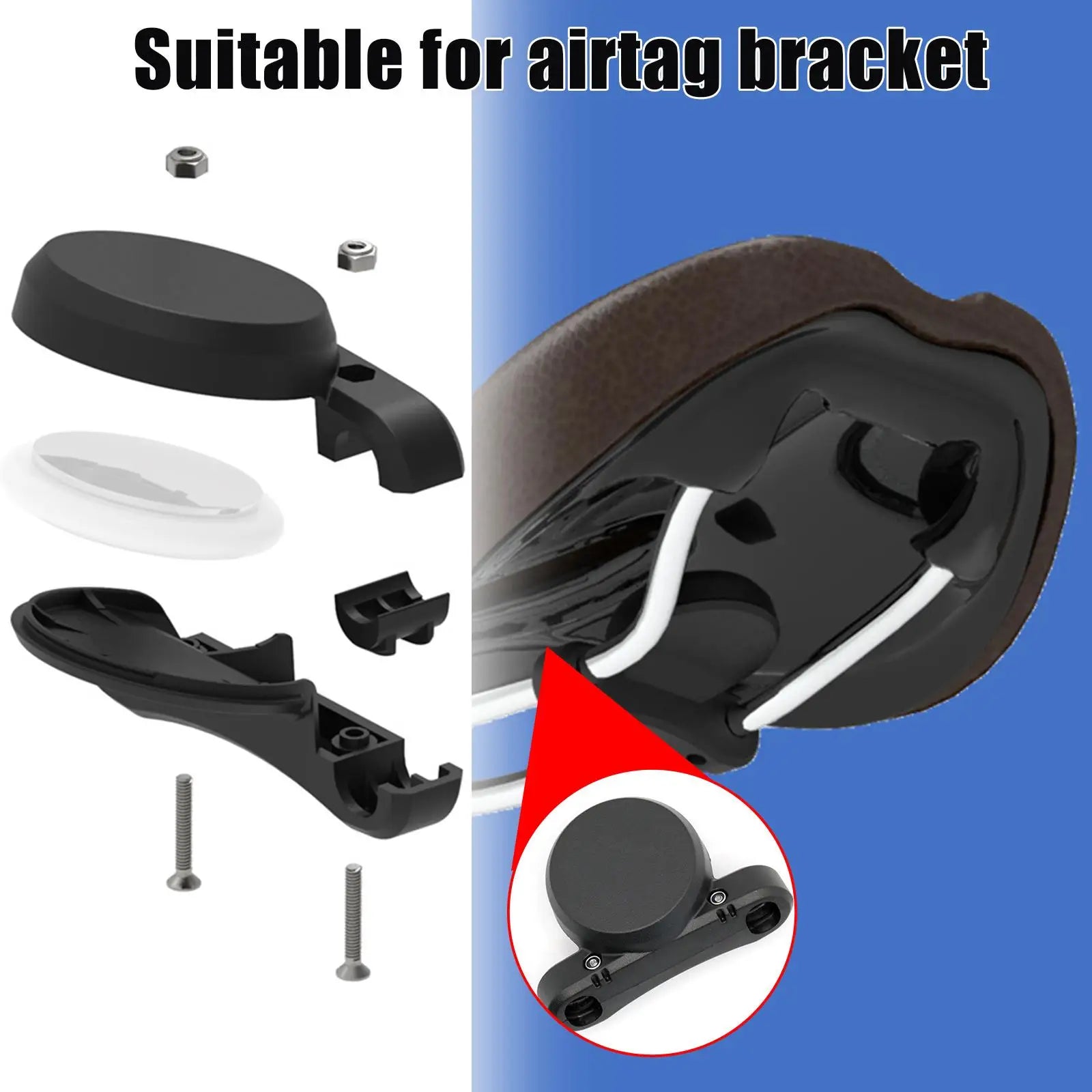 Mini Bike Holder Bracket Protective Air Tag Anti-theft Gps Tracking