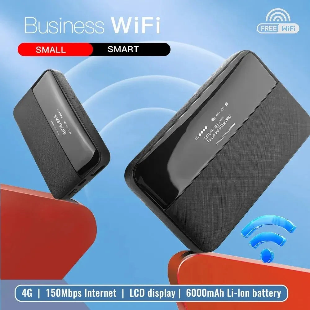 KuWFi 6000mAh Unlock 4G Pocket Wifi 150Mbps Portable Wireless Mobile