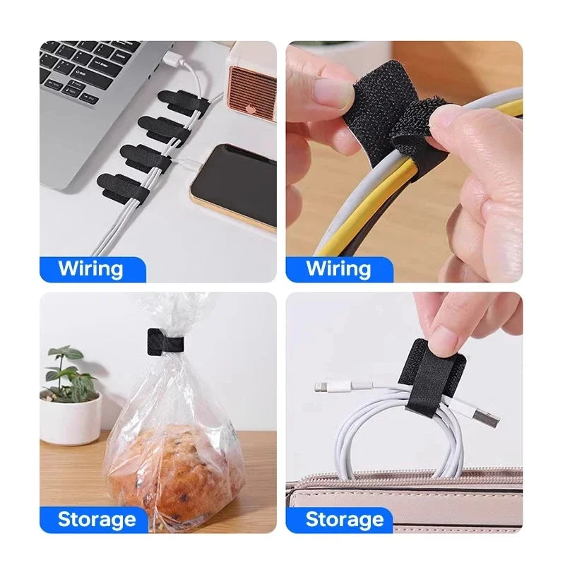 20/10/5PCS Releasable Cable Organizer Ties Mouse Earphones Wire