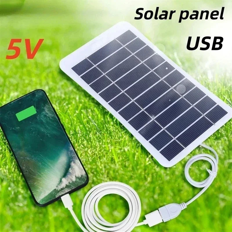 2W-15W Solar Charger Portable W/USB-C Fast Charging for IPhone Samsung