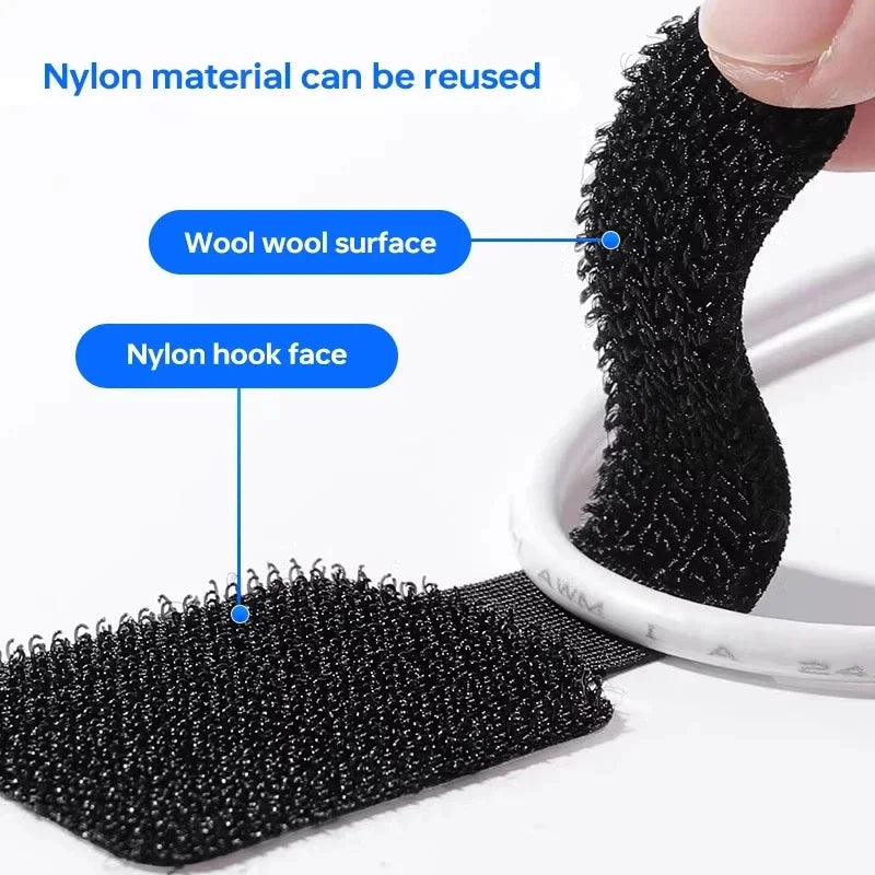20/10/5PCS Releasable Cable Organizer Ties Mouse Earphones Wire
