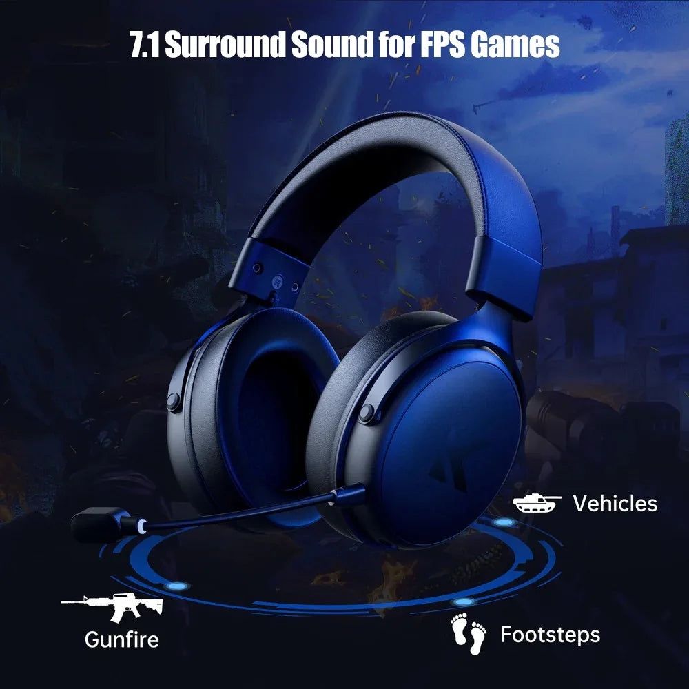 MCHOSE V9 pro E-Sports Headset with Microphone Tri-Mode Gaming USB