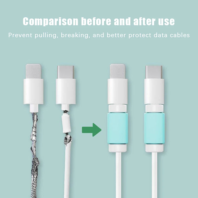Premium Grade 10 Pieces  Data Cable Charger Cable Protective Sleeve