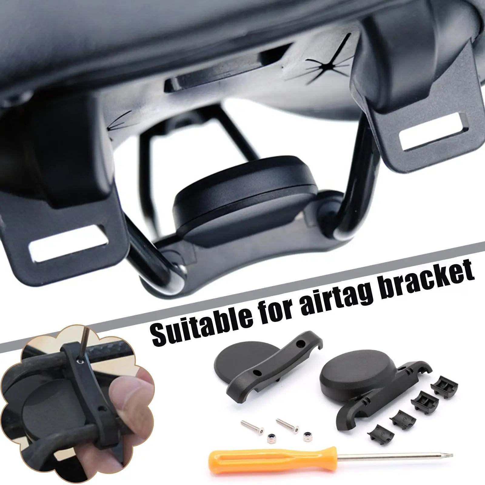 Mini Bike Holder Bracket Protective Air Tag Anti-theft Gps Tracking