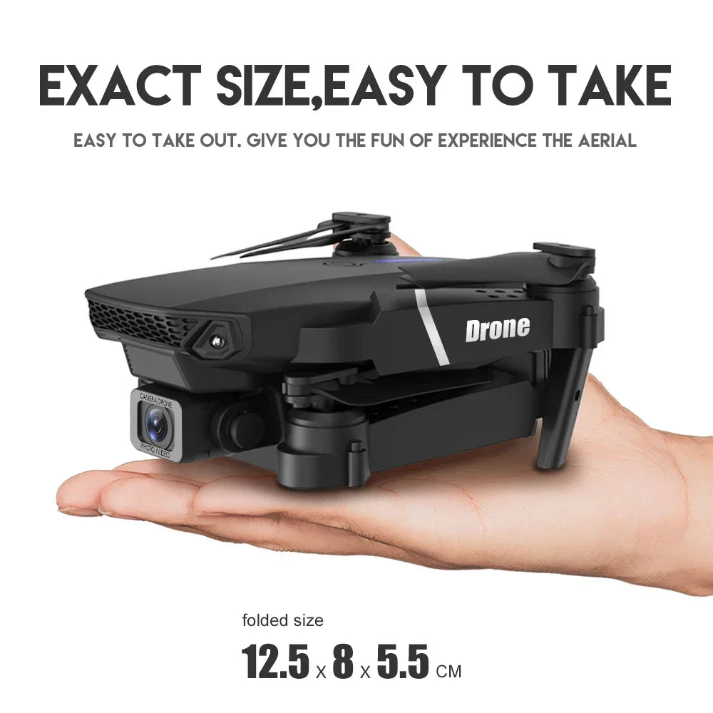 E88Pro4K DroneWiFi FPV HD Camera/Foldable RC Quadcopter/Altitude