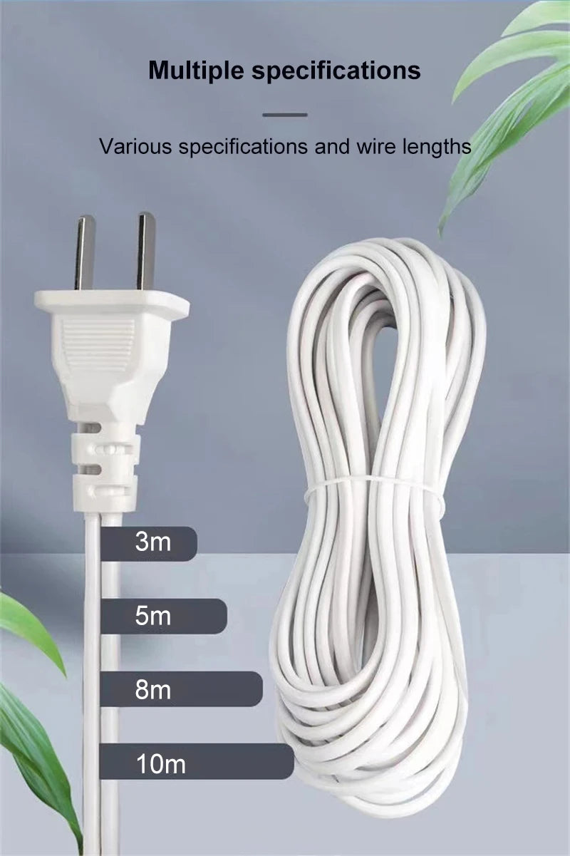 5/10m Lamp Bases Universal With Switch Led Bulb Socket Adapter E27