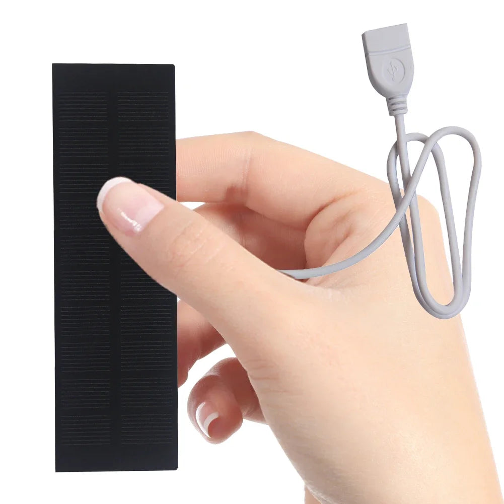 USB Solar Panel Charger Portable Battery Mobile Phone Charging Bank
