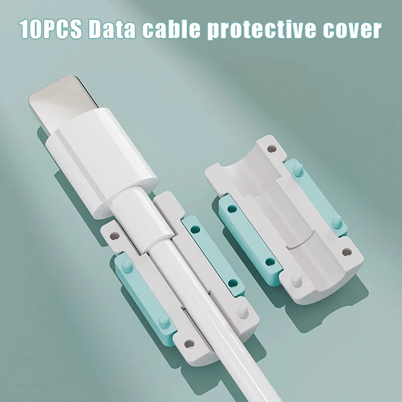 Premium Grade 10 Pieces  Data Cable Charger Cable Protective Sleeve