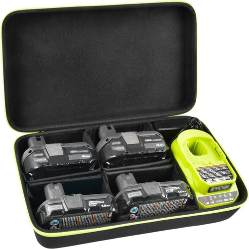 Case Compatible with Ryobi ONE+ 18V Lithium-Ion 4.0/ 3.5/ 3.0/ 2.0/
