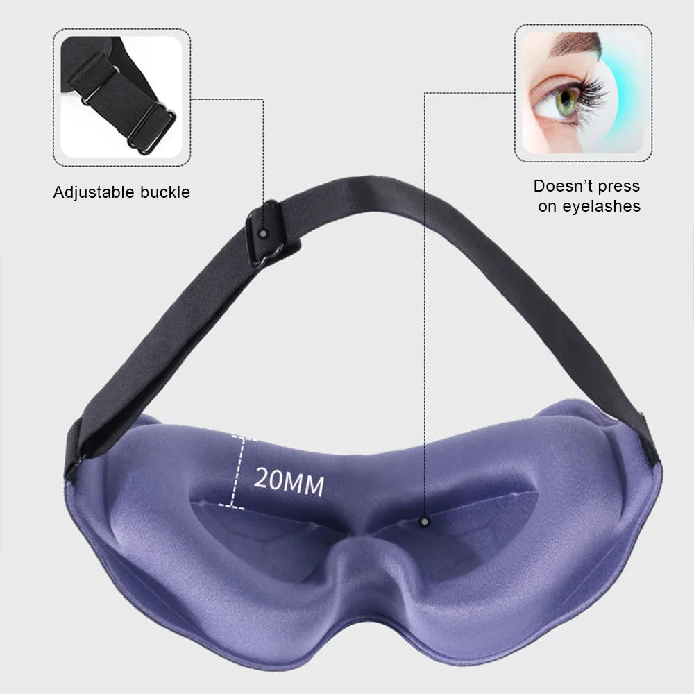 3D Sleeping Mask Block Out Light Soft Padded Sleep Mask For Eyes