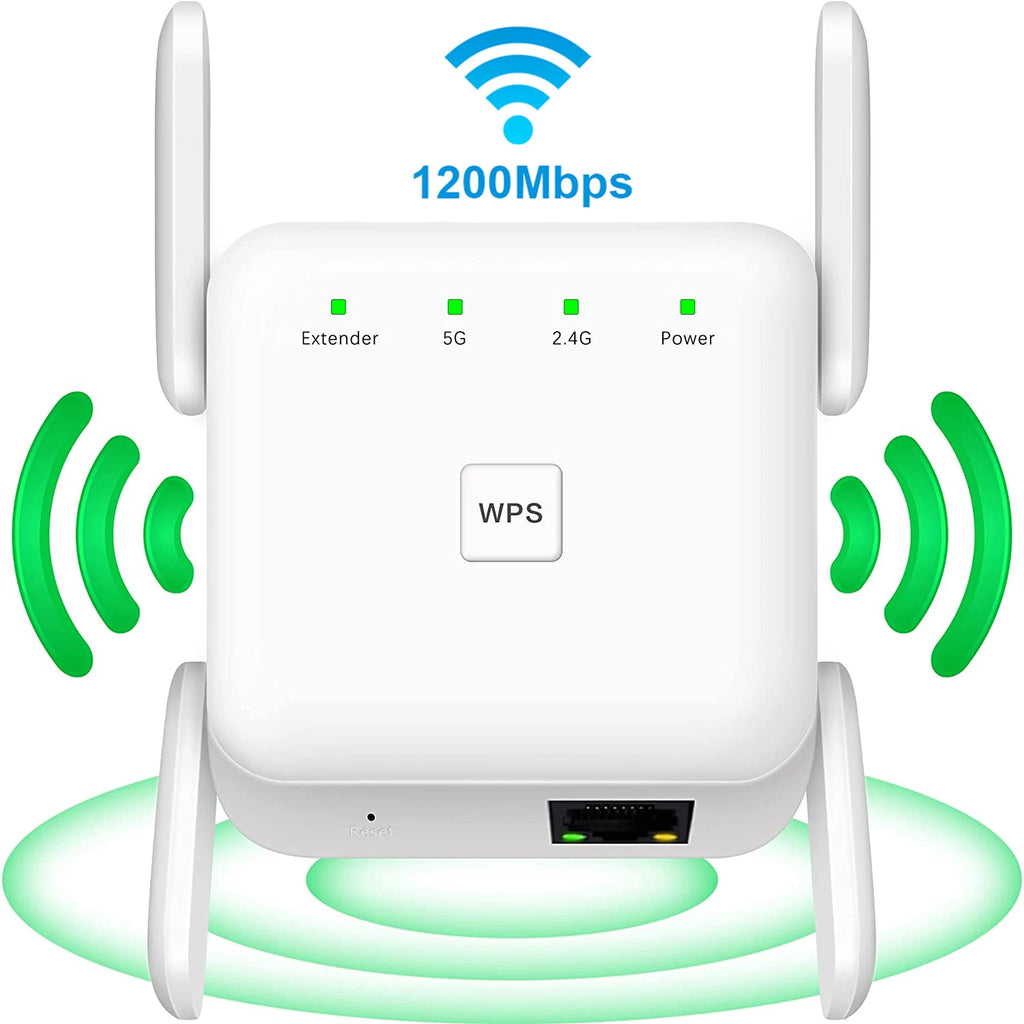 AC1200 Wireless WiFi Repeater Booster 2.4G/5GHz Wi-Fi Signal Amplifier
