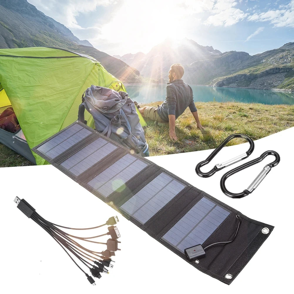 700W Foldable Solar Panel Phone Charger 5V USB Waterproof Power Banks