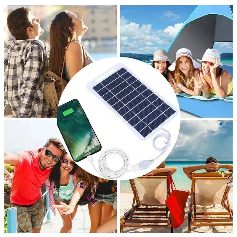 2W-15W Solar Charger Portable W/USB-C Fast Charging for IPhone Samsung