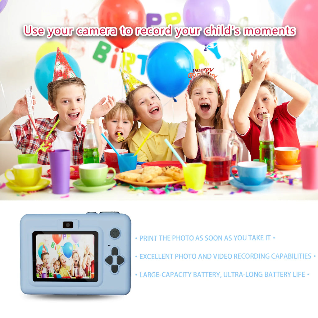 kids instants camera with 32GB memory card&color pencil, dual cameras,